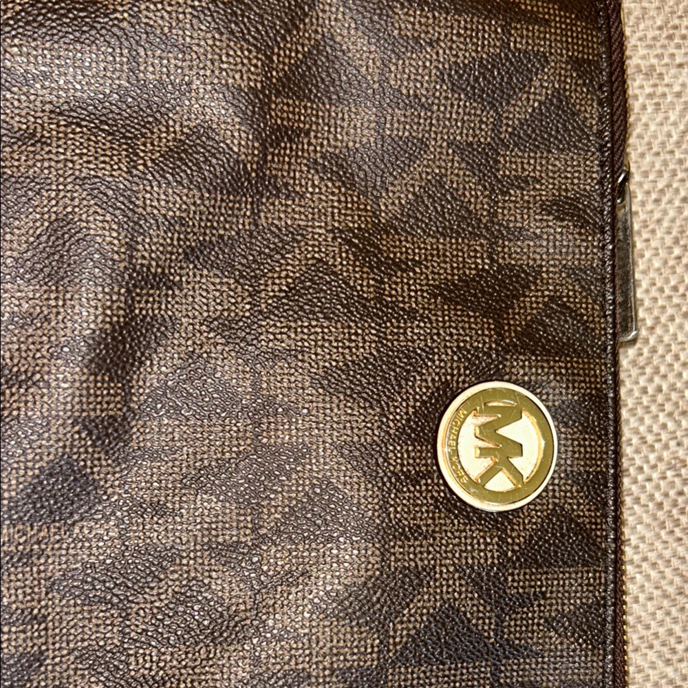 Michael Kors Brown Monogram Crossbody Bag